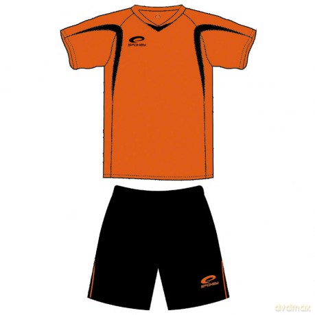 Spokey Shank Komplet Piłkarski pomarańczowo-czarny (S) 85519 [SPORT]