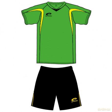 Spokey Shank Komplet Piłkarski zielono-czarny (S) 85523 [SPORT]