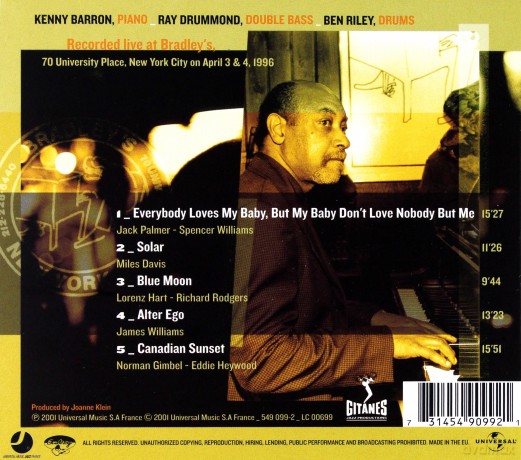 Kenny Barron: Live At Bradley\'s [CD]