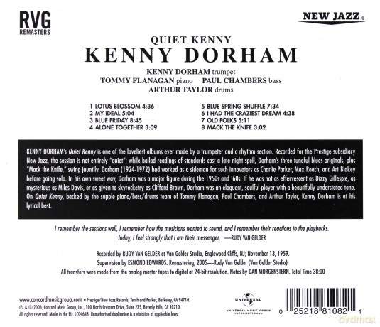 Kenny Dorham: Quiet Kenny (RVG) [CD]