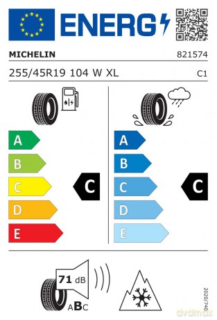 Michelin Pilot Alpin PA4 255/45R19 104 W przyczepność na śniegu (3PMSF), rant ochronny, wzmocnienie (XL)