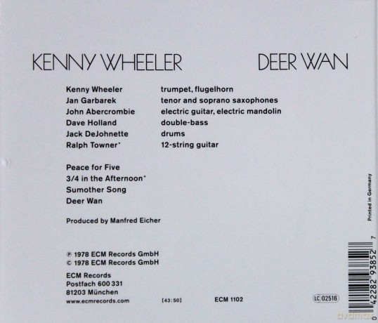Kenny Wheeler: Deer Wan [CD]