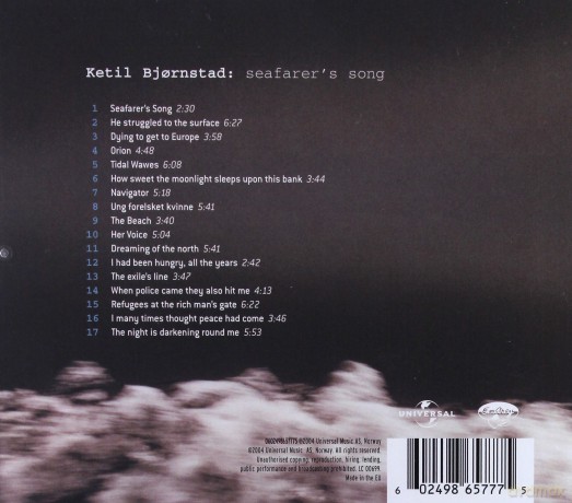 Ketil Bjornstad: Seafarer's Song [CD]
