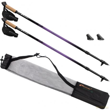 Spokey Crest II Kije Nordic Walking aluminiowe 89828 [SPORT]