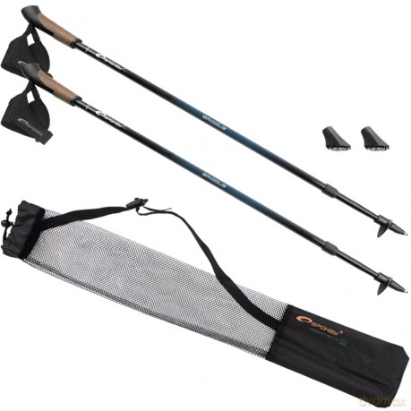 Spokey Saddle II Kije Nordic Walking aluminiowe 89829 [SPORT]