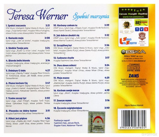 Teresa Werner: Spełnić Marzenia (digipack) [CD]