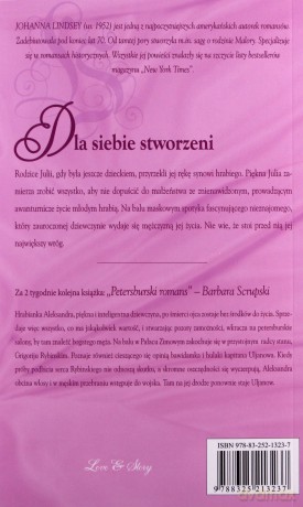 Romans historyczny 92: Dla siebie stworzeni - Johanna Lindsey [KSIĄŻKA]