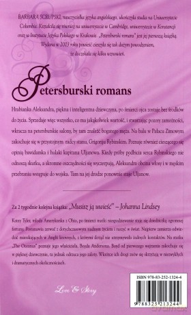 Romans historyczny 93: Petersburski romans - Barbara Scrupski [KSIĄŻKA]