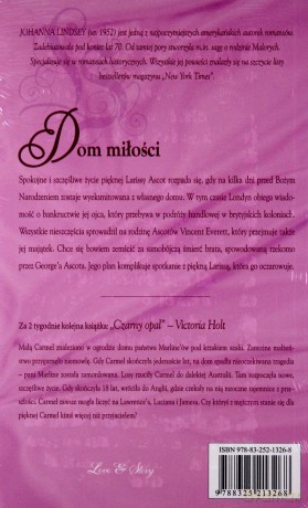 Romans historyczny 95: Dom miłości - Johanna Lindsey [KSIĄŻKA]