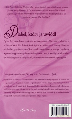 Romans historyczny 98: Diabeł, który ją uwiódł - Johanna Lindsey [KSIĄŻKA]