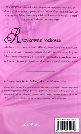 Romans historyczny 101: Ryzykowne rozkosze - Julie Anne Long  [KSIĄŻKA]