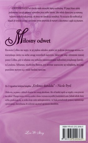 Romans historyczny 102: Miłosny odwet - Adrienne Basso [KSIĄŻKA]