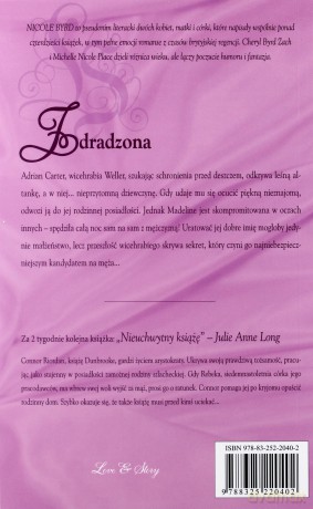 Romans historyczny 106: Zdradzona - Nicole Byrd [KSIĄŻKA]