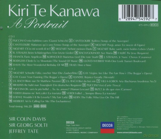 Kiri Te Kanawa: A Portrait Birthday Album [CD]