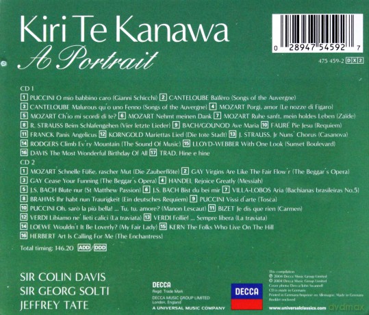Kiri Te Kanawa: A Portrait Birthday Album [CD]