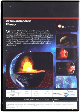 Kosmos - Tajemnice Wszechświata 63: Jak działa Wszechświat: Planety [DVD]