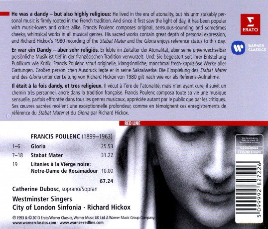 Hickox: Gloria, Stabat Mater [CD]