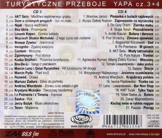 Na Szlaku/Buty Rajdowe (Turystyczne Przeboje-Yapa 3+4) [2CD]