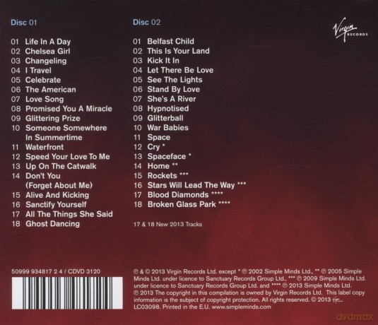 Simple Minds: Celebrate Greatest Hits [2CD]
