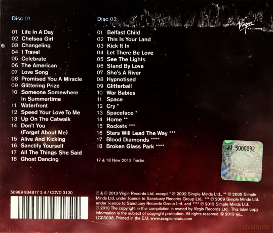 Simple Minds: Celebrate Greatest Hits [2CD]