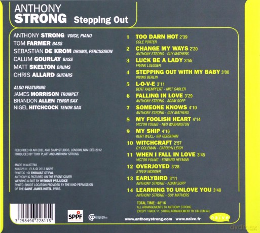 Anthony Strong: Stepping Out (digipack) [CD]