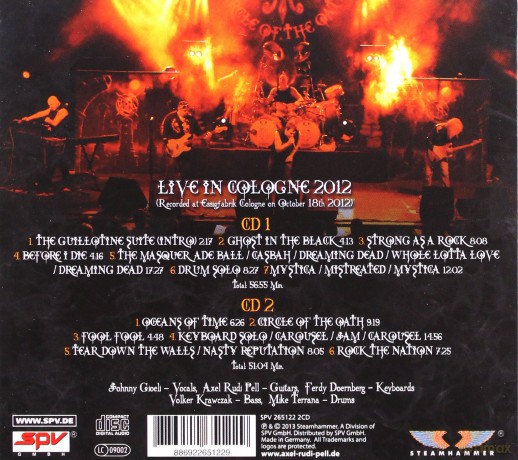 Axel Rudi Pell: Live On Fire (digipack) [CD]