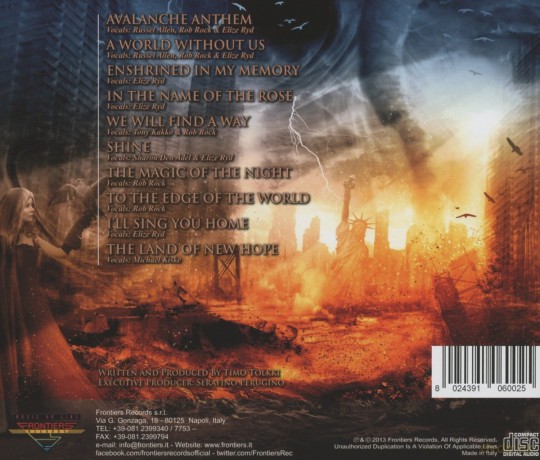 Timo Tolkki's Avalon: The Land Of New Hope [CD]