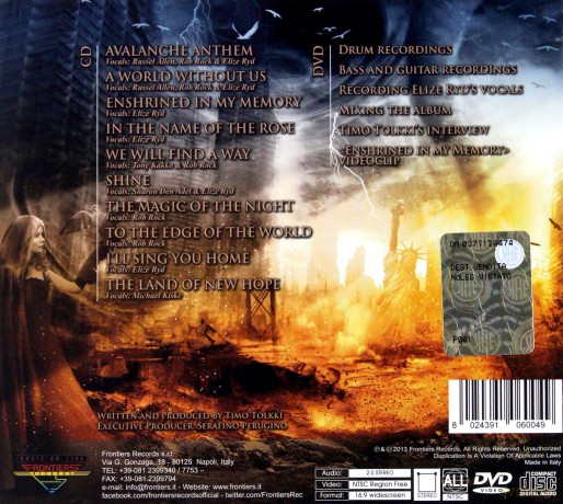 Timo Tolkki's Avalon: The Land Of New Hope (digipack) [CD]+[DVD]