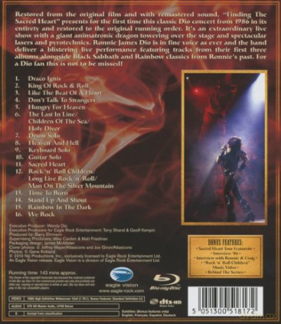 Dio: Finding The Sacred Heart - Live In Philly 1986 [Blu-Ray]