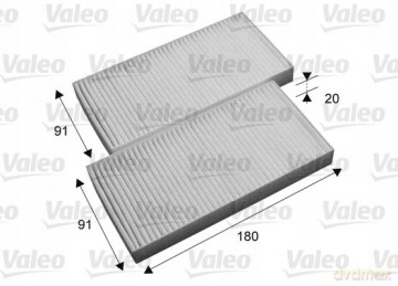 Valeo 715696 Filtr, wentylacja przestrzeni pasażerskiej Dodge Jeep