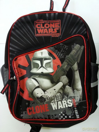 Gwiezdne Wojny: Wojny Klonów (Clone Wars) 754 Plecak Czerwono-Czarny [GADŻET]