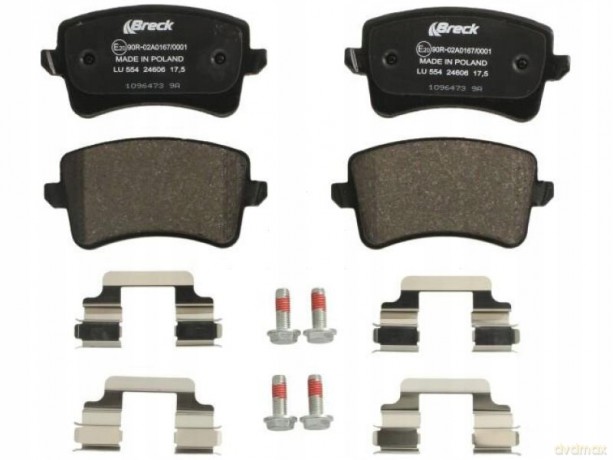 Zestaw klocków hamulcowych, hamulce tarczowe Breck 24606 00 554 00 Audi Skoda VW Seat