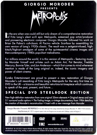 Metropolis (1927) (steelbook) [DVD]