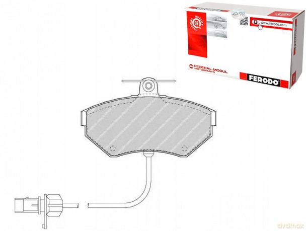 Zestaw klocków hamulcowych, hamulce tarczowe Ferodo FDB1451 Audi VW Seat