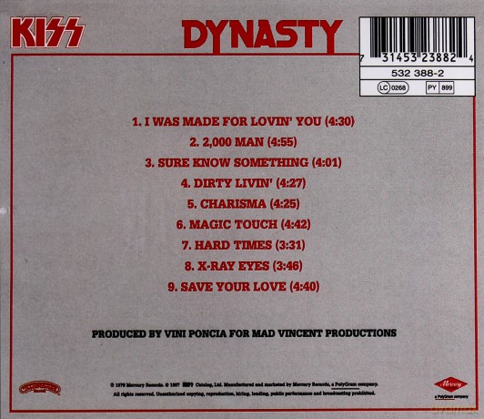 Kiss: Dynasty (Wersja Zremasterowana) [CD]
