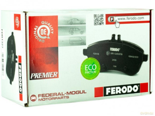 Zestaw klocków hamulcowych, hamulce tarczowe Ferodo FVR1396 Peugeot Fiat