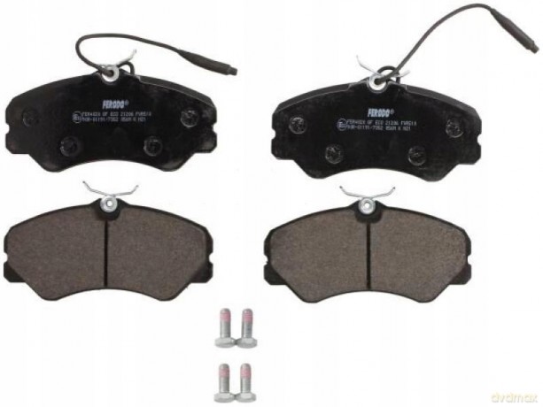 Zestaw klocków hamulcowych, hamulce tarczowe Ferodo FVR510 Peugeot Fiat Citroen Alfa Romeo