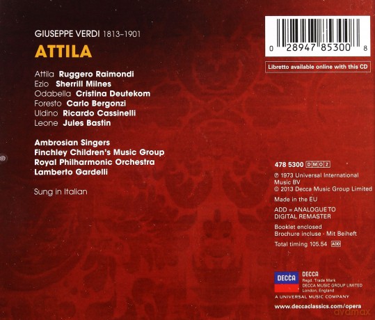 Lamberto Gardelli: Verdi Attila [2CD]