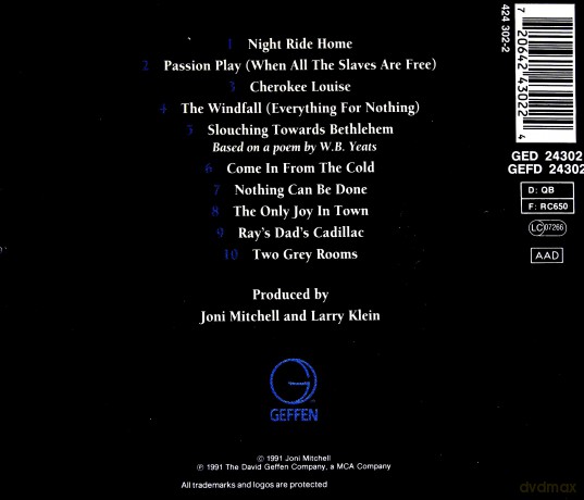 Joni Mitchell: Night Ride Home [CD]