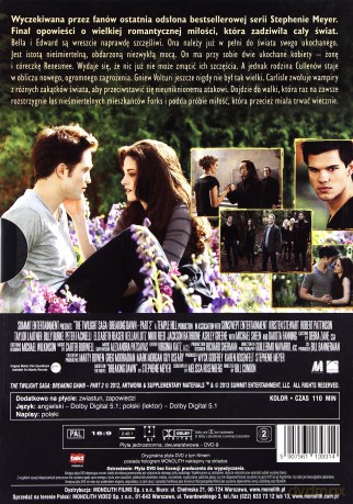 Zmierzch 4: Przed Świtem - Część 2 [DVD]+[PLAKAT]