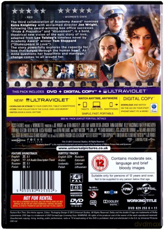 Anna Karenina (2012) [DVD]