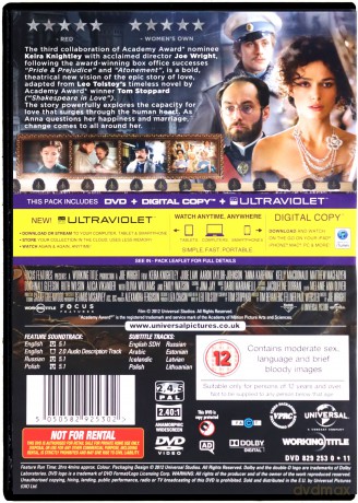 Anna Karenina (2012) [DVD]