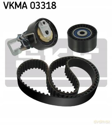 Zestaw paska rozrządu SKF VKMA 03318 Opel Peugeot Citroen Ford Lancia