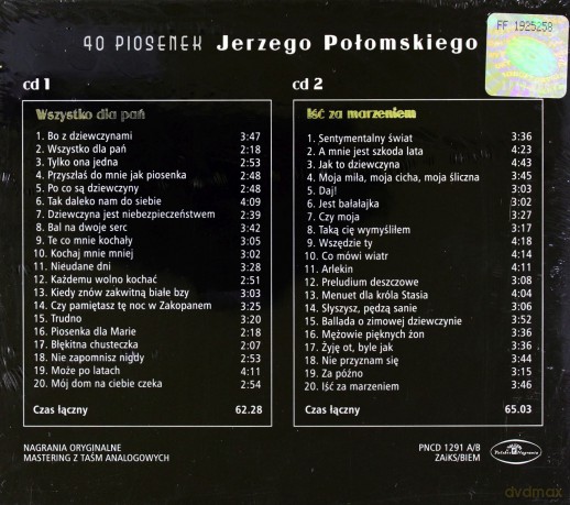 Jerzy Połomski: 40 Piosenek [2CD]