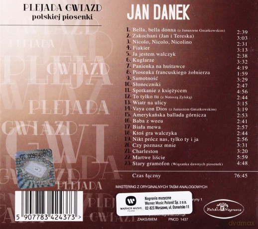 Jan Danek: Danek Jan - Nicolo, Nicolo, Nicolino (digipack) [CD]