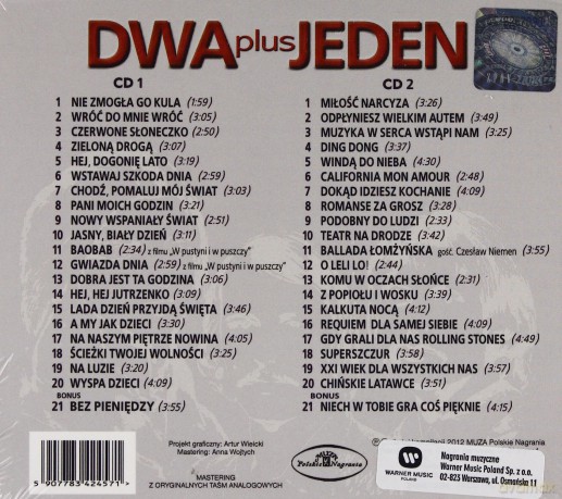 Dwa Plus Jeden: 40 Przebojów (digipack) [2CD]