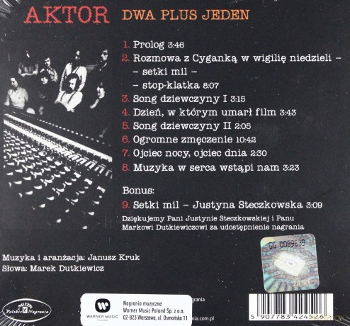 Dwa Plus Jeden: Aktor [CD]
