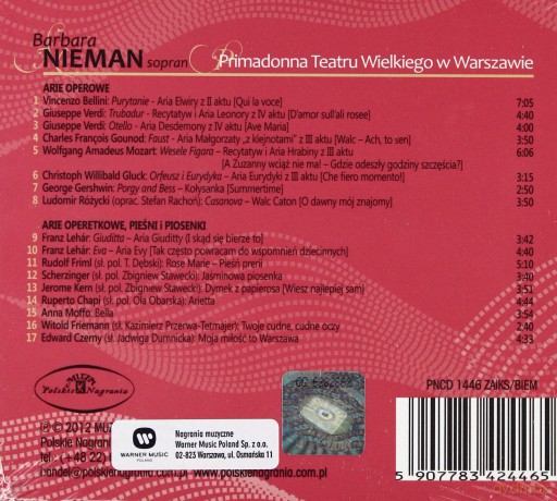 Barbara Nieman: Sopran [CD]