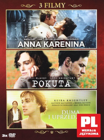 Pakiet Kostiumowy: Anna Karenina / Pokuta / Duma i Uprzedzenie [BOX] [3DVD]