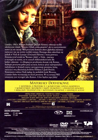 Zakochany Szekspir (100-lecie UNIVERSAL) [DVD]